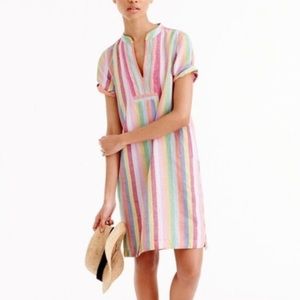 J. Crew Candy-stripe Dress Multicolored Size XXSP